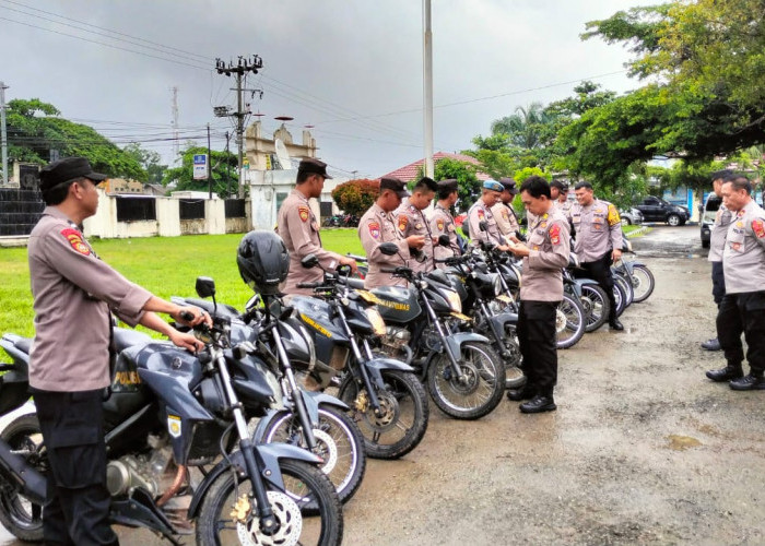 Polres Mesuji Lampung Bagikan Kaporlap Kepada Ratusan Personel Yang Terlibat Pam TPS
