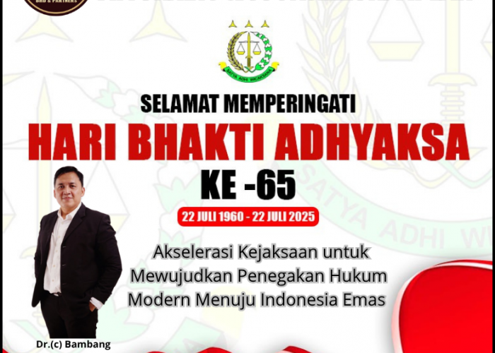 Law Firm BHD & Partners Mengucapkan Selamat Hari Bhakti Adhyaksa ke-65 