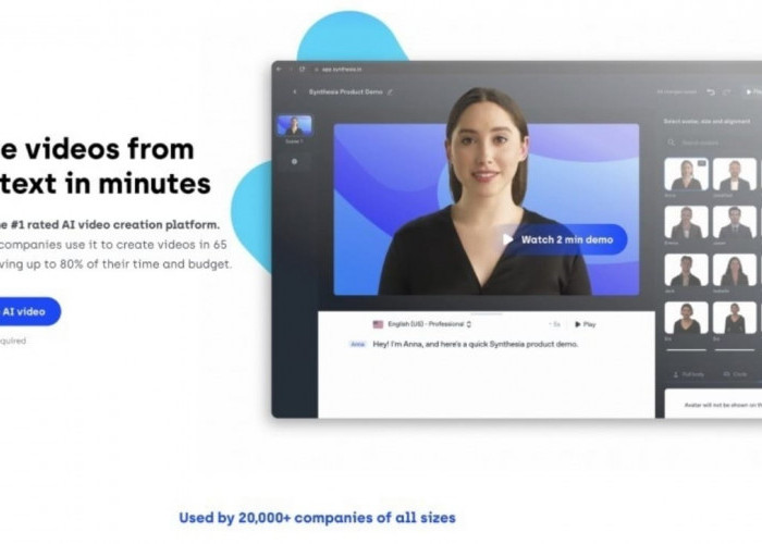 Cara Edit Video Animasi Pakai Synthesia AI, Ikuti Langkah Mudahnya