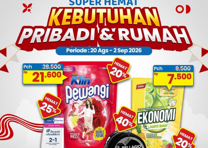 Promo Indomaret Super Hemat Periode 20 Agustus – 2 September 2026, Ada Harga Spesial Deterjen
