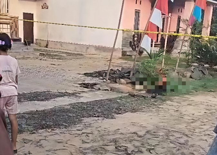 Geger! Jasad Pria Ditemukan Tergeletak Dekat Drainase Depan Rumah Warga di Lampung Timur