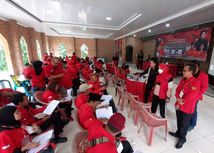 Kejar Target Hattrick, DPC PDI Perjuangan Bandar Lampung Gelar Pelatihan Saksi