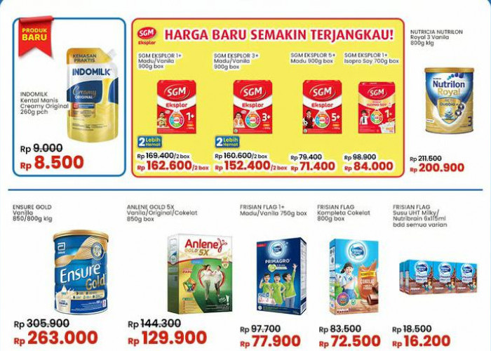 Promo Indomaret Selasa 15 Oktober 2024, Ada Diskon Susu Anak Rp 16.200, Penuhi Kebutuhan Si Kecil Sekarang