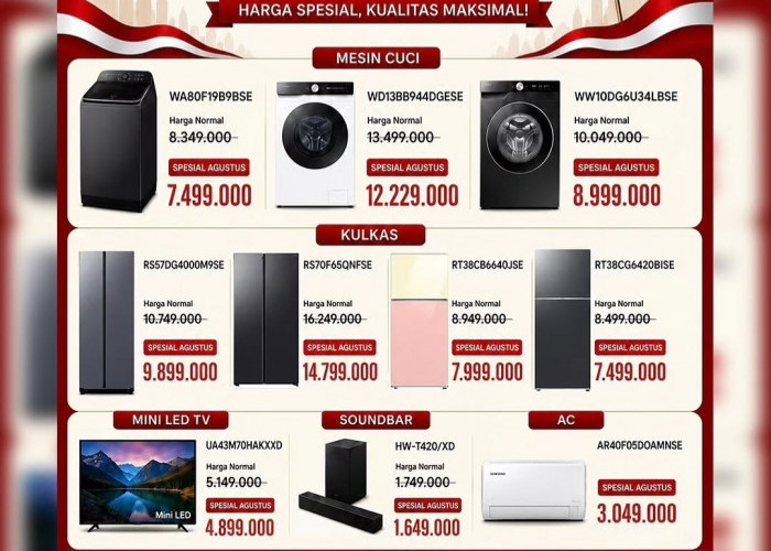 Promo Kemerdekaan: Chandra Elektronik x Samsung Beri Potongan Harga dan Undian TV