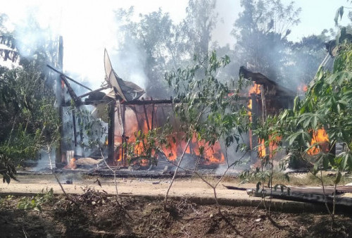 Rumah Panggung di Lampung Barat Terbakar, Segini Kerugiannya