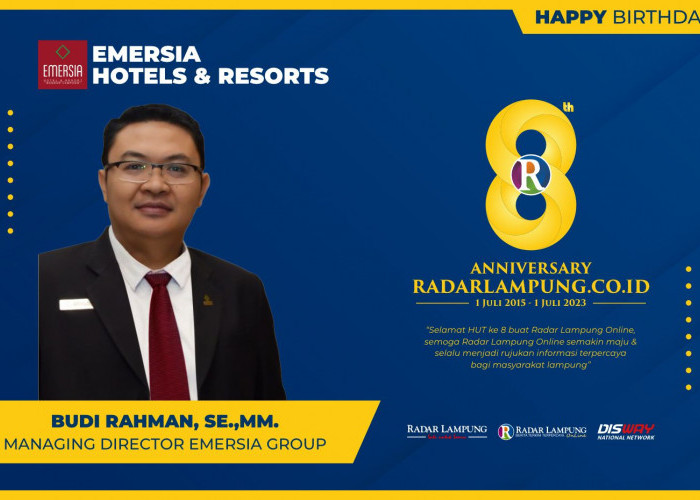 Emersia Hotels & Resorts: Selamat Hari Jadi ke-8 Radar Lampung Online