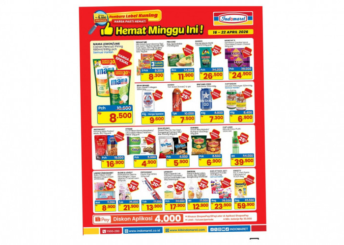 Cek Promo Indomaret Hari Ini, Mama Lemon Hanya Rp8.500, Buruan Serbu Sebelum Berakhir