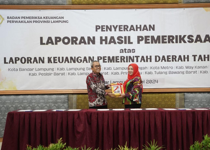 Akhirnya Pemkot Bandar Lampung Kembali Raih Opini WTP dari BPK