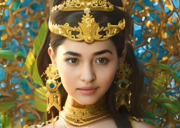Beautiful Appearance of the Queen of the Kingdom of Sunda Dyah Pitaloka Version of AI Technology