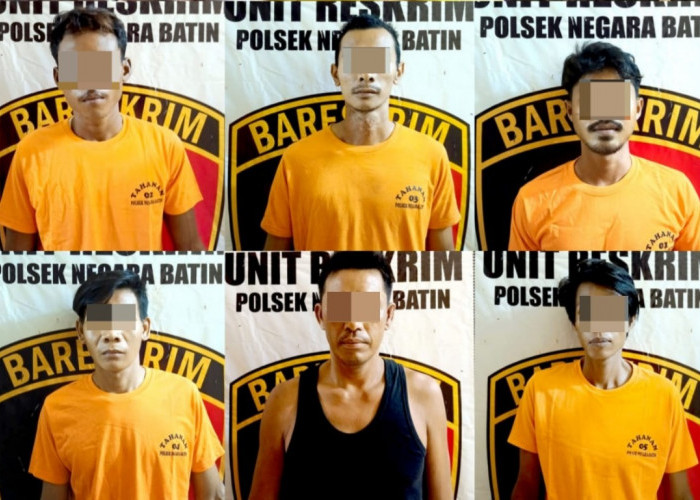 Curi 280 Tandan Sawit di PT BNCW, Enam Pria Diamankan Polsek Negara Batin