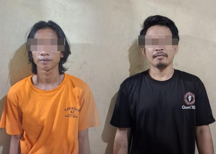 Kepergok, Dua Pencuri Besi di Sukabumi Bandar Lampung Dibekuk Polisi