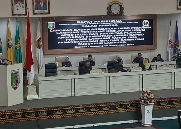 DPRD Lampung Rasionalisasi KUA-PPAS APBD 2024