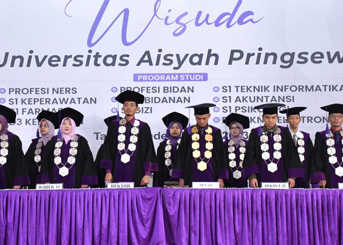 Universitas Aisyah Pringsewu Gelar Wisuda Tahap II Tahun 2023