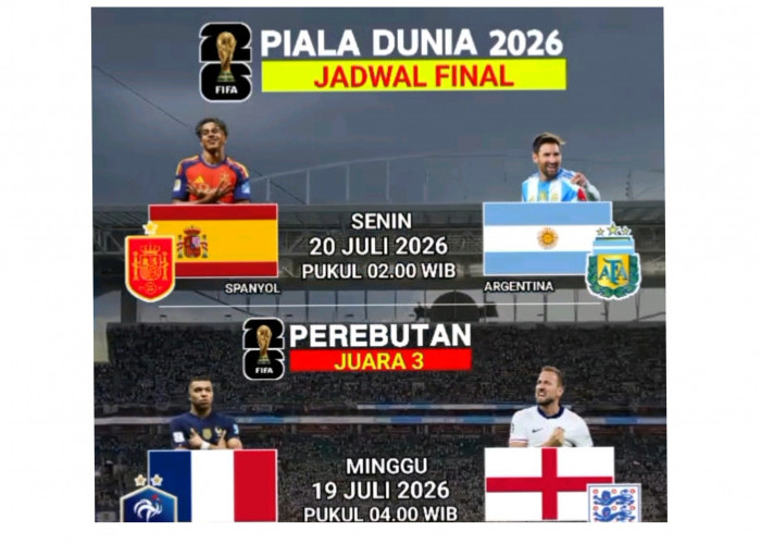Jadwal Lengkap Final Piala Dunia 2026, Argentina Siap Bertemu Spanyol, Cek Jam Siaran Langsung