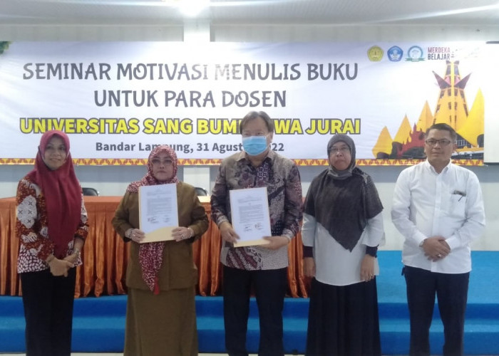 Gandeng FPPTI Lampung, Universitas Saburai Gelar Seminar Motivasi Menulis Buku untuk Para Dosen