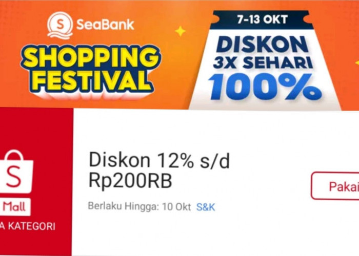 Belanja Produk Shopee Mall Dapatkan Diskon 10 Persen Hingga Rp100 Ribu, Cek Syarat dan Ketentuannya