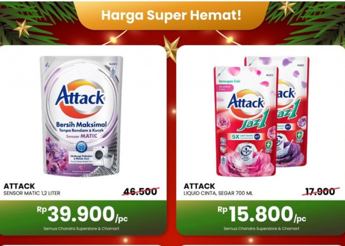 Harga Seru Sambut Nataru Bersama Chandra Mall Lampung: Ada Attack Liquid Cinta Harga Rp 15.800 aja! 