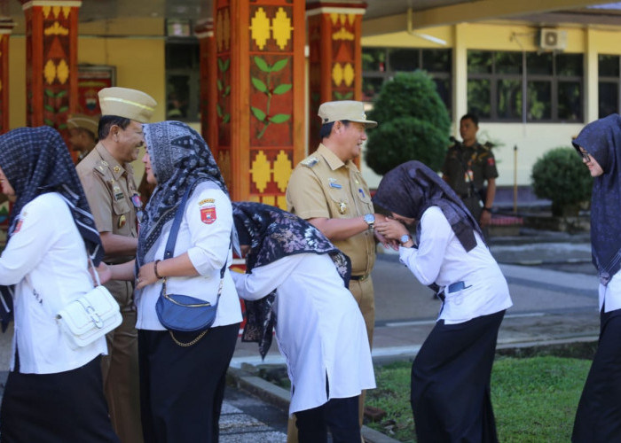 Tingkat Kehadiran ASN Hari Pertama 'Ngantor' di Pemkab Lampung Barat 100 Persen
