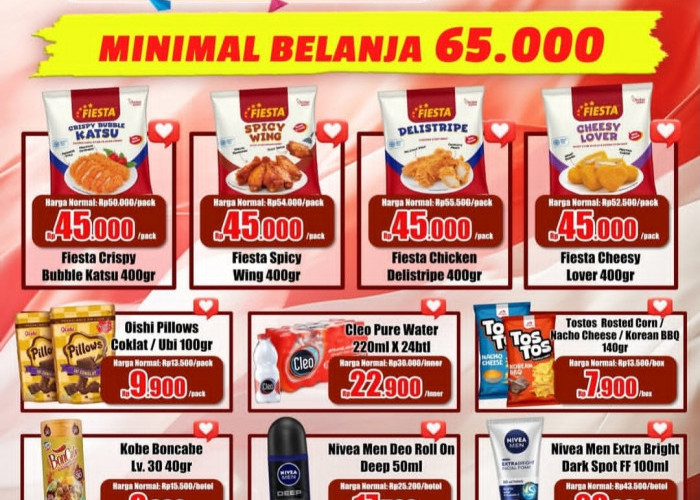 Promo Tebus Murah Prima Mart 16–31 Agustus 2026: Belanja Rp65 Ribu, Fiesta Katsu Cuma Rp45 Ribu