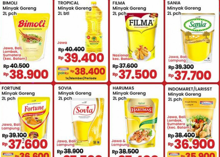 Promo Minyak Goreng Indomaret Spesial Akhir Tahun, Ada Diskon Hemat Spesial Natal Rp 36 Ribu