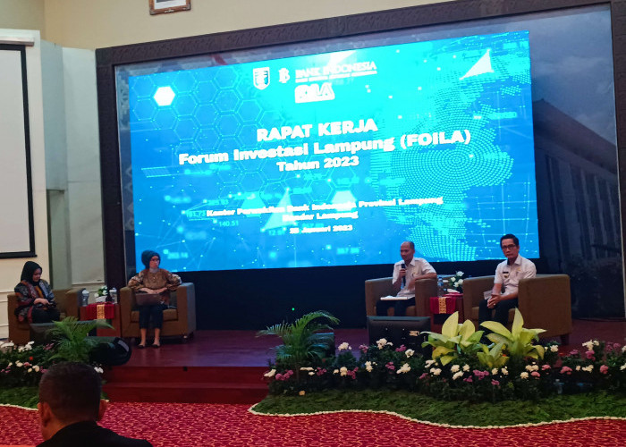 BI Gelar Raker Foila Tahun 2023, Tahun 2023 Investasi Lampung Ditarget Rp11 Triliun 