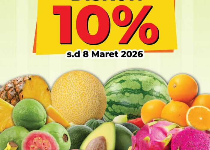 Manjakan Pelanggan, Chandra Superstore Tanjung Karang Tebar Diskon Buah 10 Persen All Item