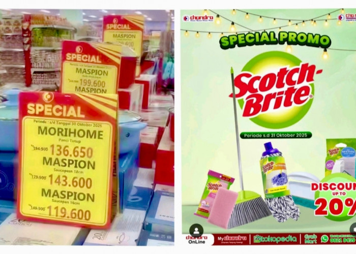 Promo Chandra Superstore Tanjung Karang Untuk Produk Kebutuhan Rumah Tangga Diskon Up To 50 Persen   