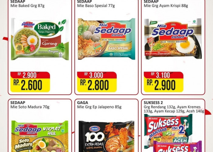 Katalog Promo Alfamart Noodle Fair Periode 16–31 Agustus 2026: Diskon Mi Instan Mulai Rp 2 Ribuan