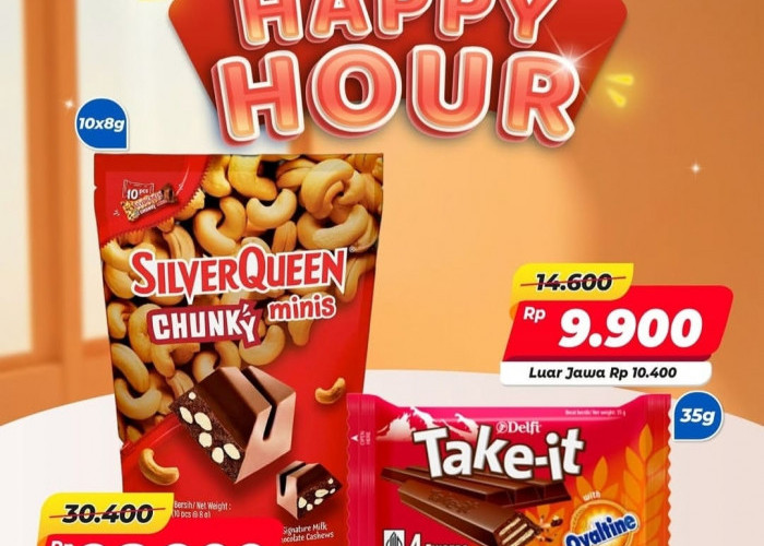 Promo Happy Hour Alfamart 4–5 September 2026, Cokelat SilverQueen dan Delfi Take-it Turun Harga