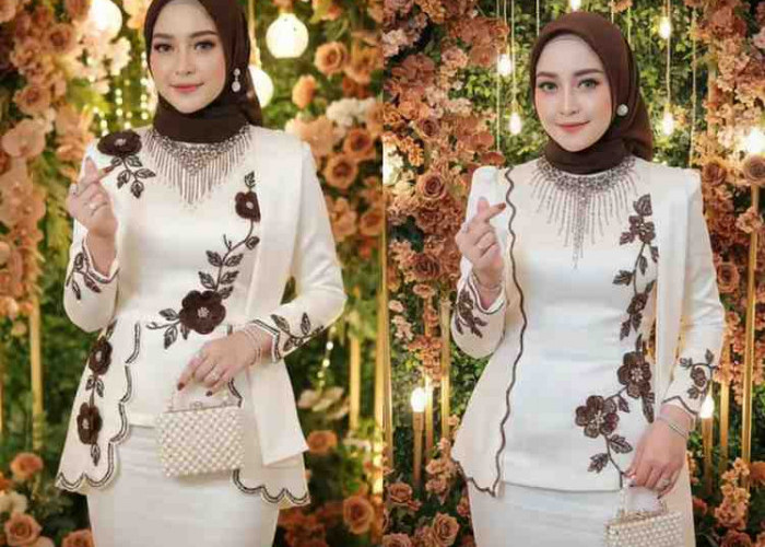 Gemini AI Sulap Foto Jadi Potret Kebaya Glamor, Wanita Berhijab Ini Tampil Mewah Seperti Majalah Fashion