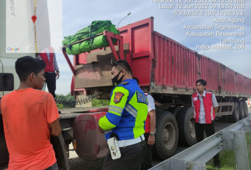 Buat Laporan Palsu Ditodong di JTTS, Sopir asal Jateng Ini Diamankan Petugas PJR Polda Lampung
