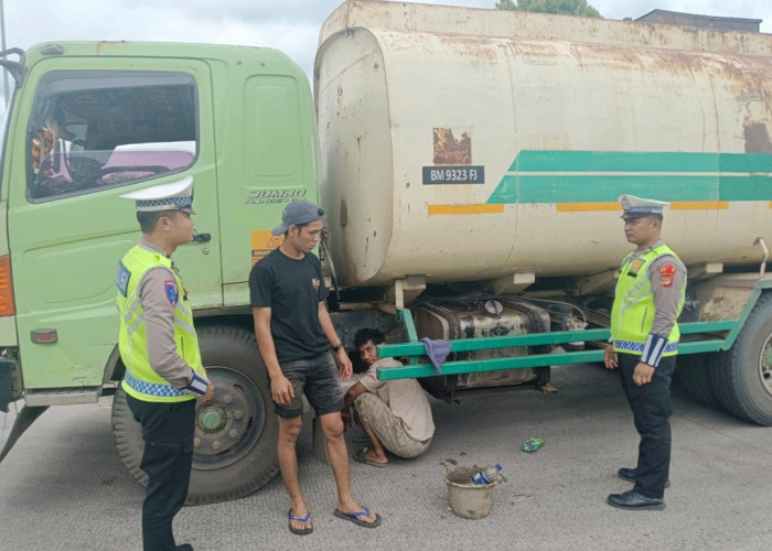 Operasi Lilin Krakatau Polres Tubaba: Penyekatan Truk di Tol Way Kenanga Mulai Diterapkan