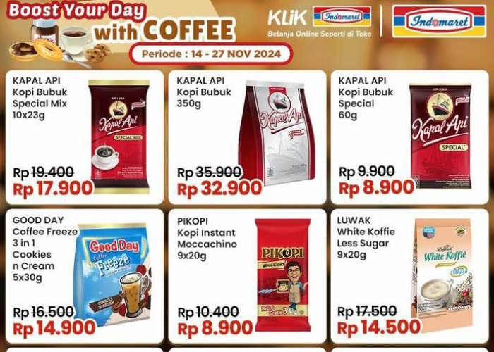 Dapatkan Promo Kopi Indomaret Spesial Harga Hemat, Ini Daftarnya