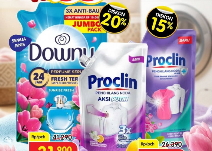 Wangi Bersih Tetap Hemat, Superindo Gelar Diskon Produk Pelembut Pakaian dan Penghilang Noda