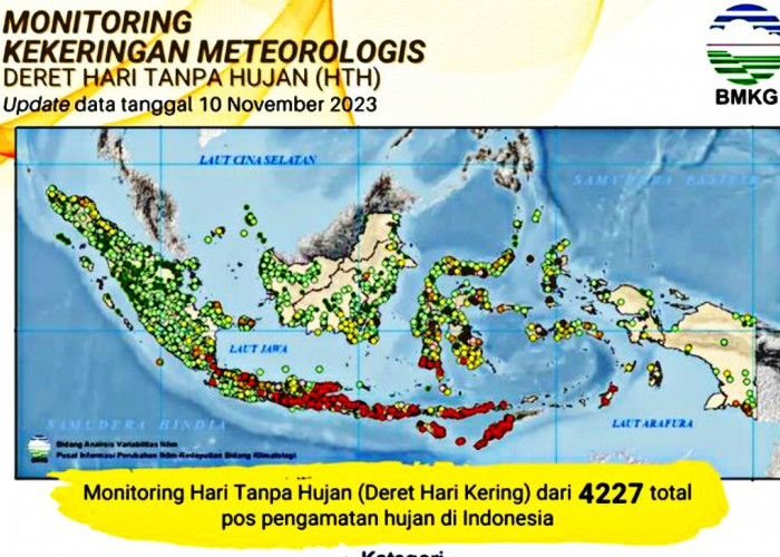 Update 12 Daerah Kurang Hujan Terpanjang Hingga Tengah November 2023, Lagi-Lagi Lampung Masuk Dalam Daftar