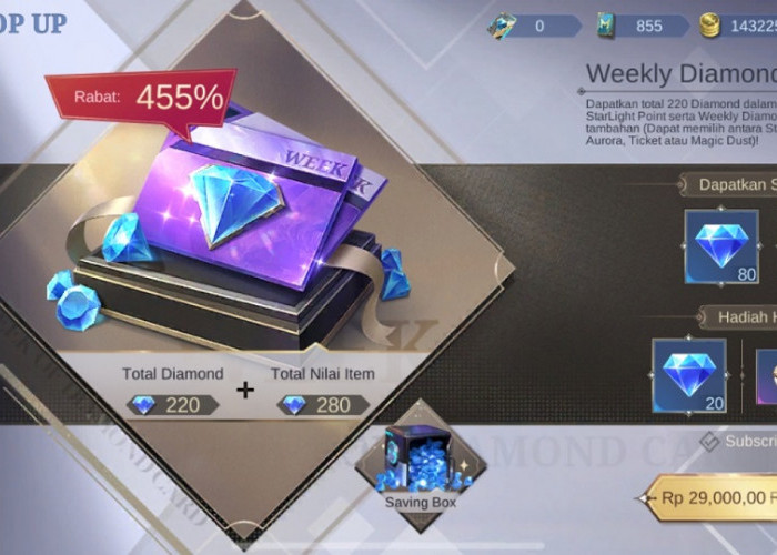 Gratis 5.000 Diamond Mobile Legends Cuma Modal Beli 1x Weekly Diamond Pass, Begini Caranya