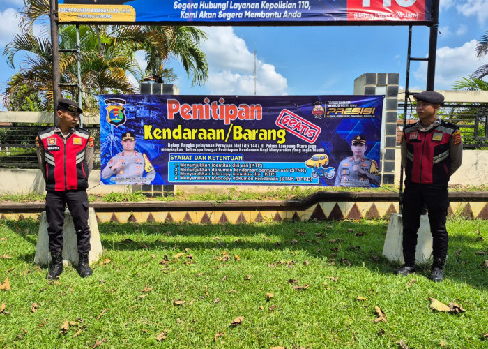 Polres Lampung Utara Buka Layanan Penitipan Barang Gratis Jelang Mudik Lebaran
