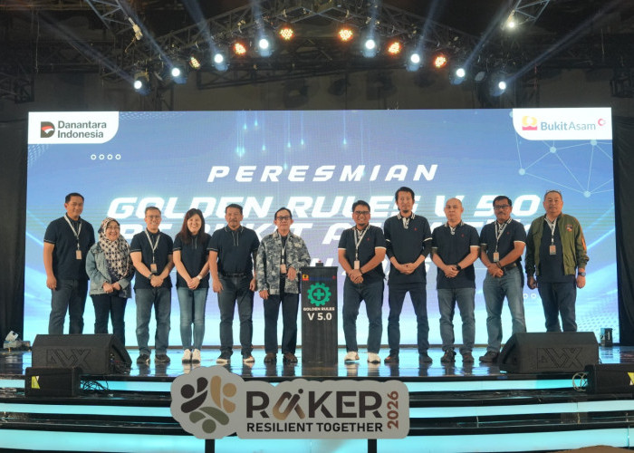 Perkuat Budaya Keselamatan Kerja, Bukit Asam Luncurkan Golden Rules Versi 5.0