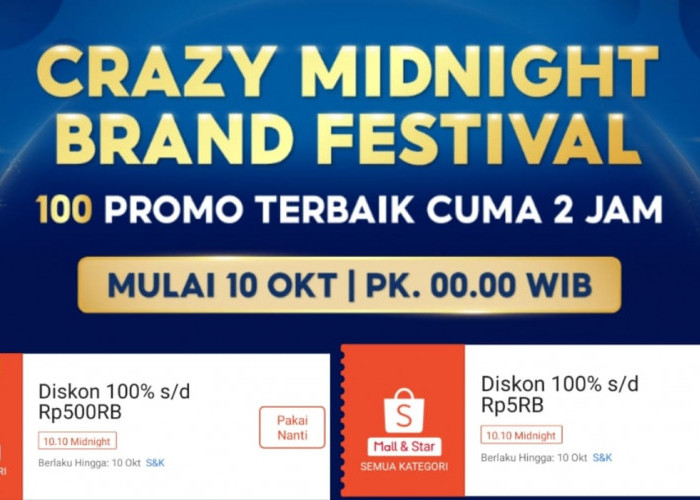 Voucher Diskon 100 Persen di Shopee Dalam Festival 10.10, Klaim Sekarang!