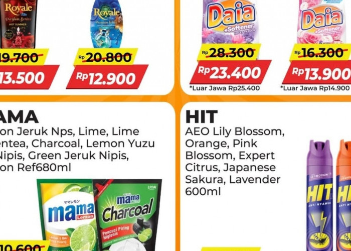 Promo Home Care Alfamart Paling Murah Sejagat, Dapatkan Deterjen Hingga Pengharum Ruangan Dengan Harga Hemat!