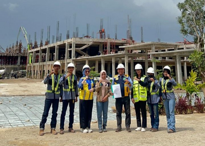 Mahasiswa Teknik Sipil Teknokrat Jalani Magang Berdampak di Proyek RS Urip Sumoharjo Pesawaran