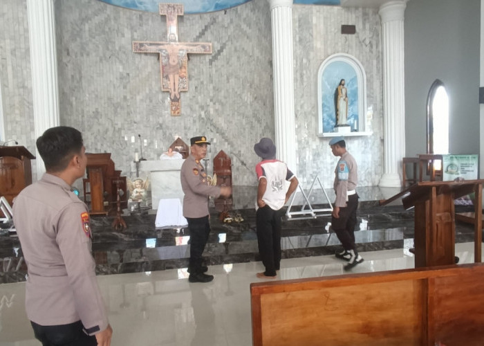 Polres Pringsewu Lakukan Pengecekan Gereja Jelang Natal 2025