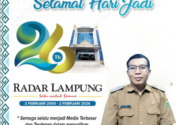 SMKN 6 BANDAR LAMPUNG  MENGUCAPKAN SELAMAT HARI JADI RADAR LAMPUNG KE 26