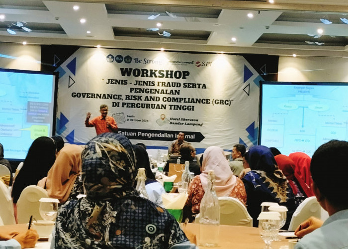 Perkuat Manajemen Resiko di Unila, SPI Unila Gelar Workshop Jenis-Jenis Fraud Serta Kenalan Program GRC 