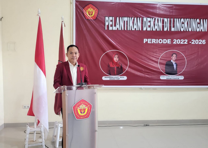 Dikukuhkan, Ahadi Fajrin jadi Dekan FH Termuda di Lampung