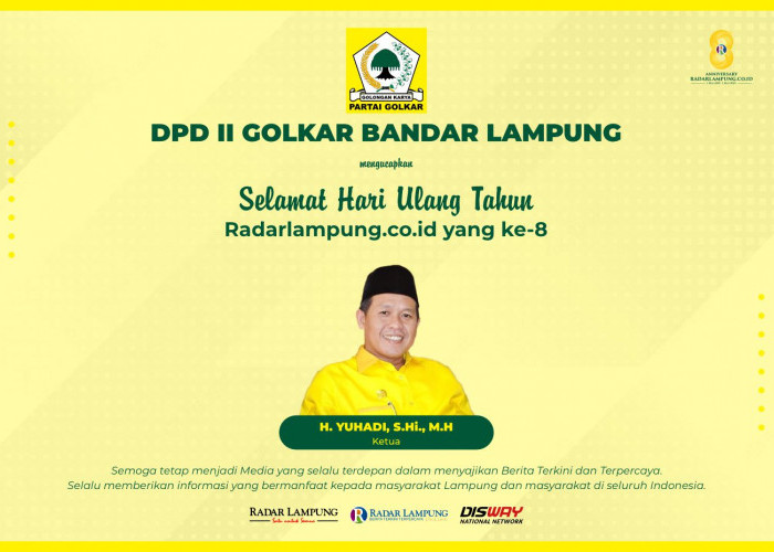 DPD II Golkar Bandar Lampung: Selamat HUT ke-8 Radar Lampung Online
