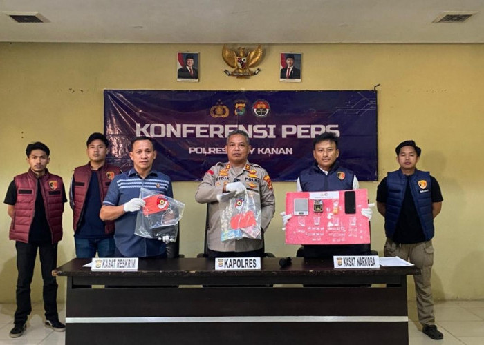 Kembangkan Kasus Penipuan Rp 511 Juta, Tekab 308 Polres Way Kanan Malah Temukan Sabu dan PETI 