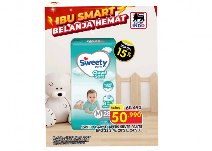 Ibu Cerdas Anak Happy Bersama Promo Superindo, Belanja Hemat Popok Bayi Sampai 15 Persen 