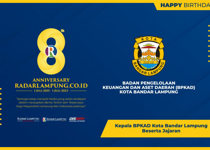 BPKAD Kota Bandar Lampung: Selamat Milad Radar Lampung Online ke-8