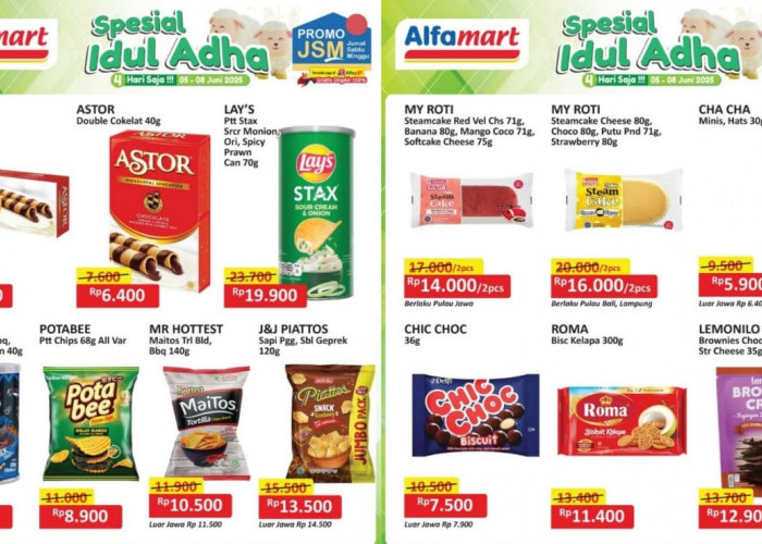 Promo Camilan Favorit Untuk Stok Lebaran Idul Adha di Rumah dari Alfamart, Cek Produknya